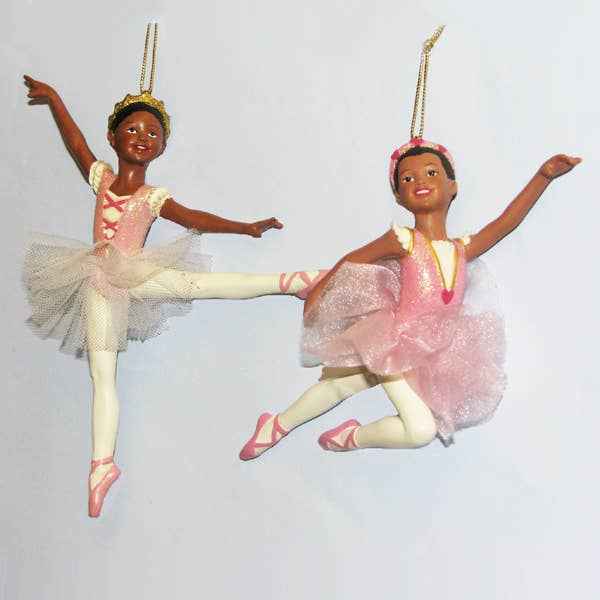 5-6.5"RESIN BLACK BALLERINA ORNAMENT 2/A