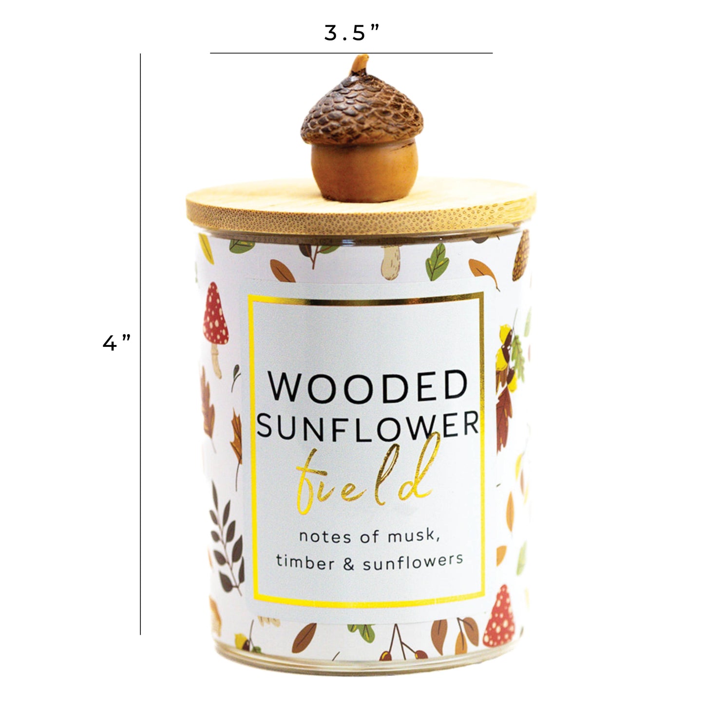 Wooded Sunflower Field – 10oz Fall Scented Candle