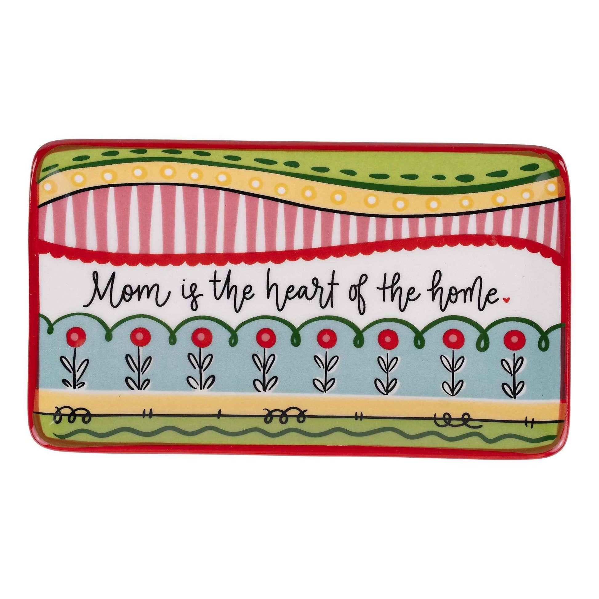 Mom Is The Heart Of The Home Trinket Tray