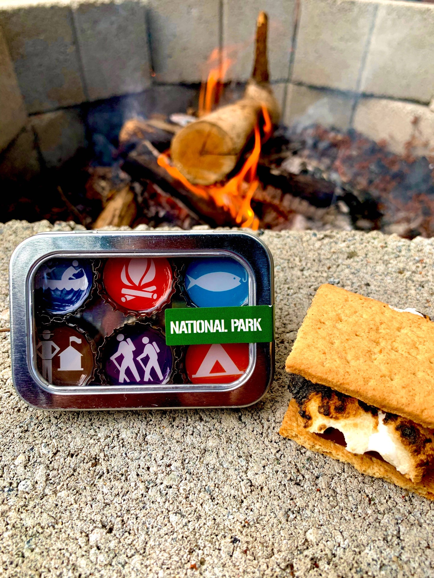 National Park Magnets - Spring decor, Handmade & Eco-friend 