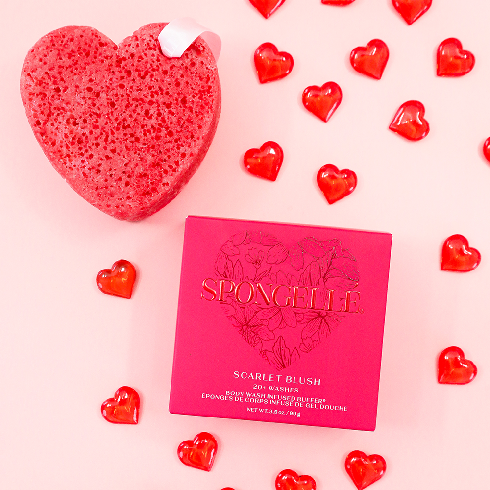 Spongellé Scarlet Blush Heart Buffer 