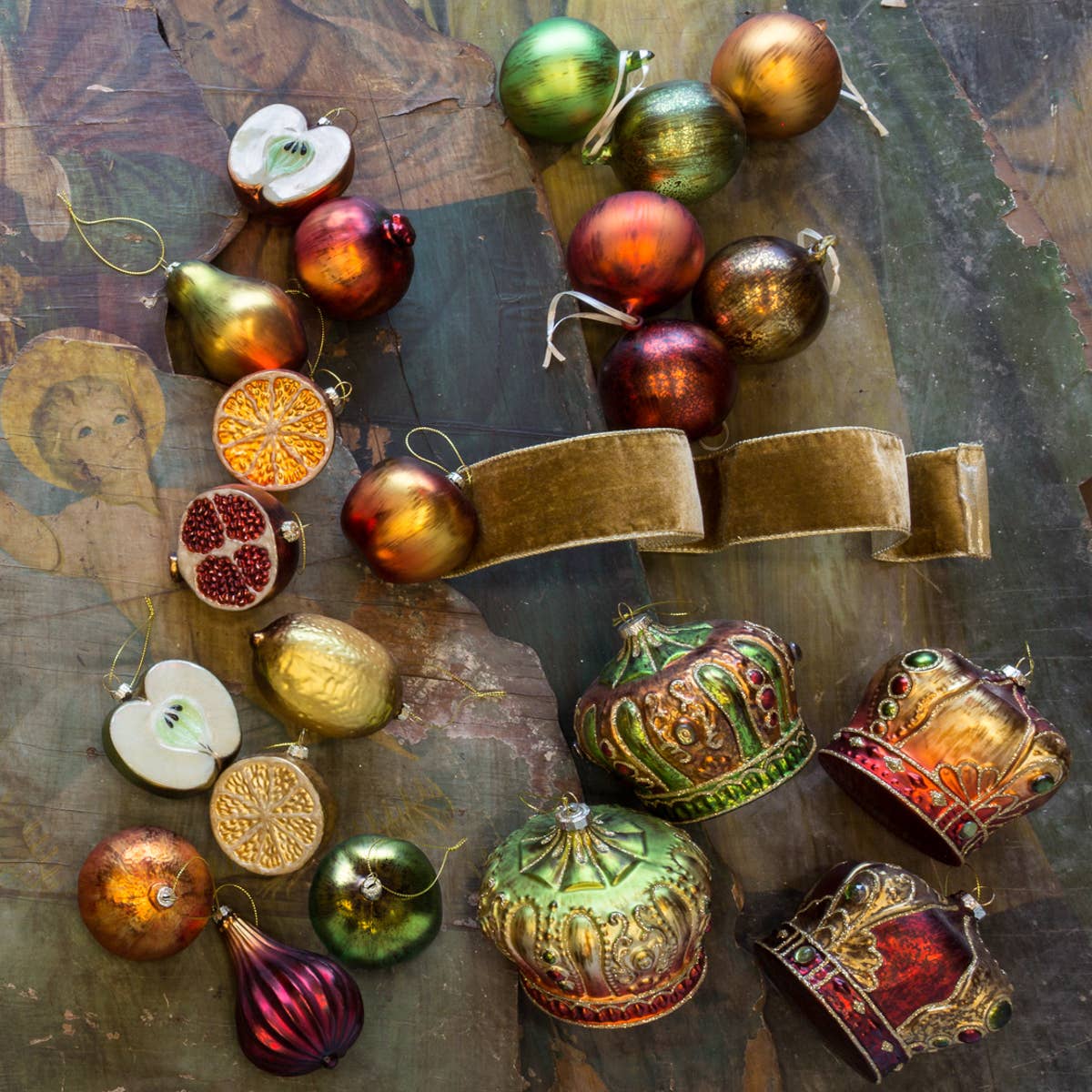 Christmas Fruit Ornaments