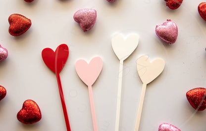 Valentine's Day Heart Drink Stirrers