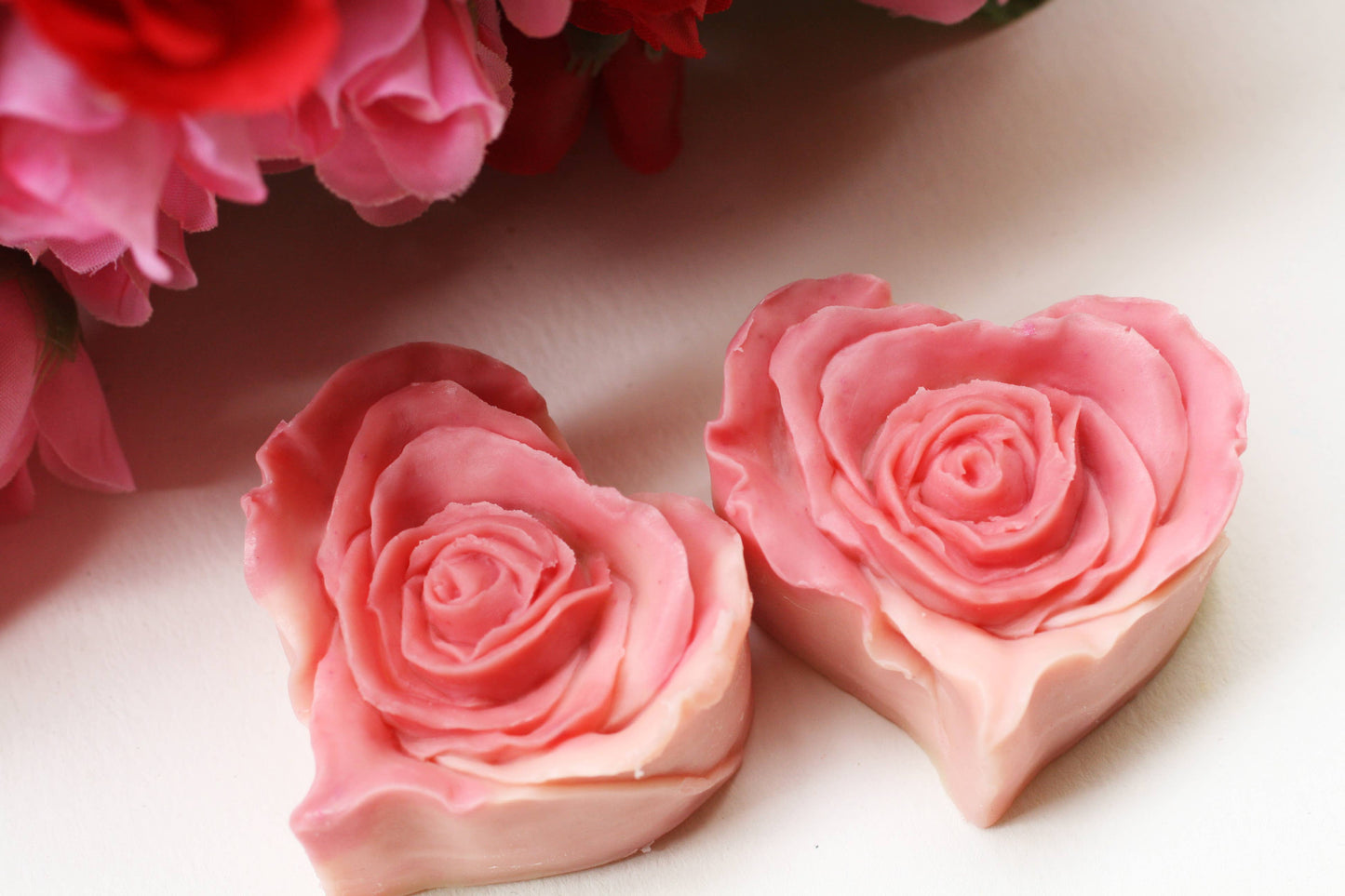 Valentine's Rose Heart Travel Soap 1.58 oz
