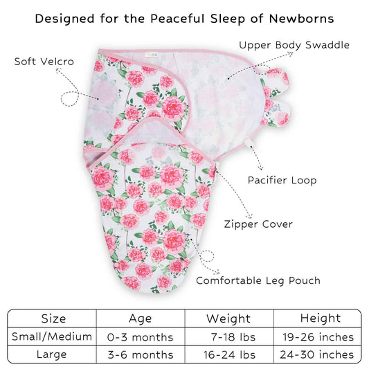 LollyBanks - Live Life In Full Bloom Organic Baby Sleep Swaddle
