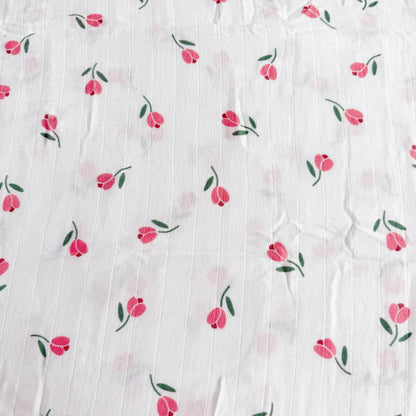 Bamboo Muslin Swaddle Blanket Tulip