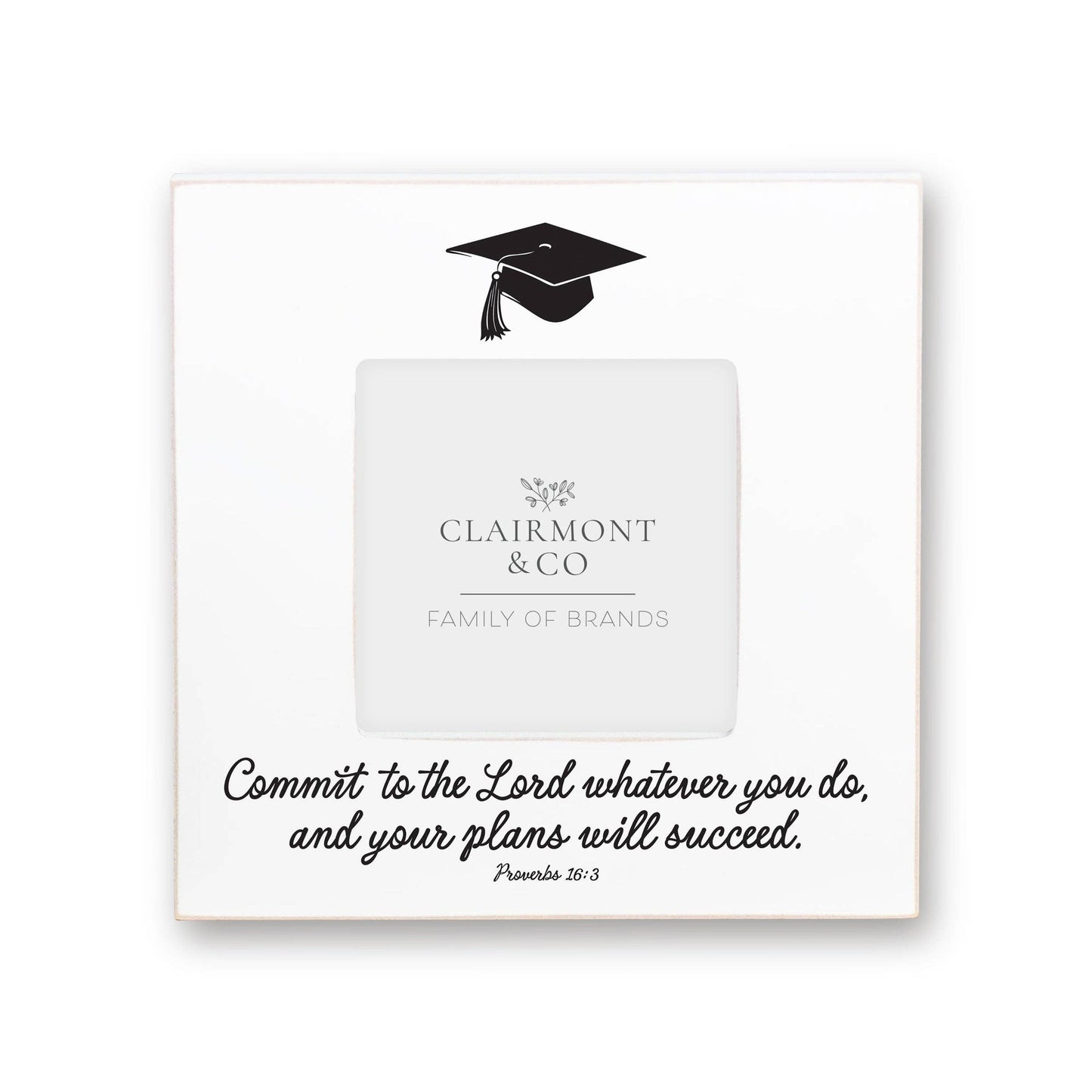 Graduation Picture Frame-Commit To The Lord Whatever You Do