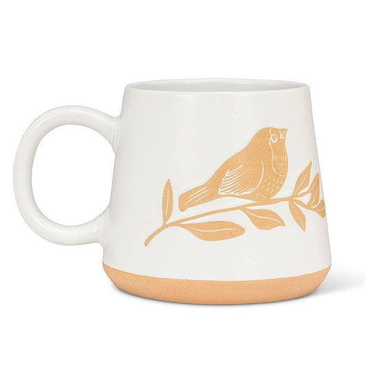 Oversized Mug with Birds on Branch