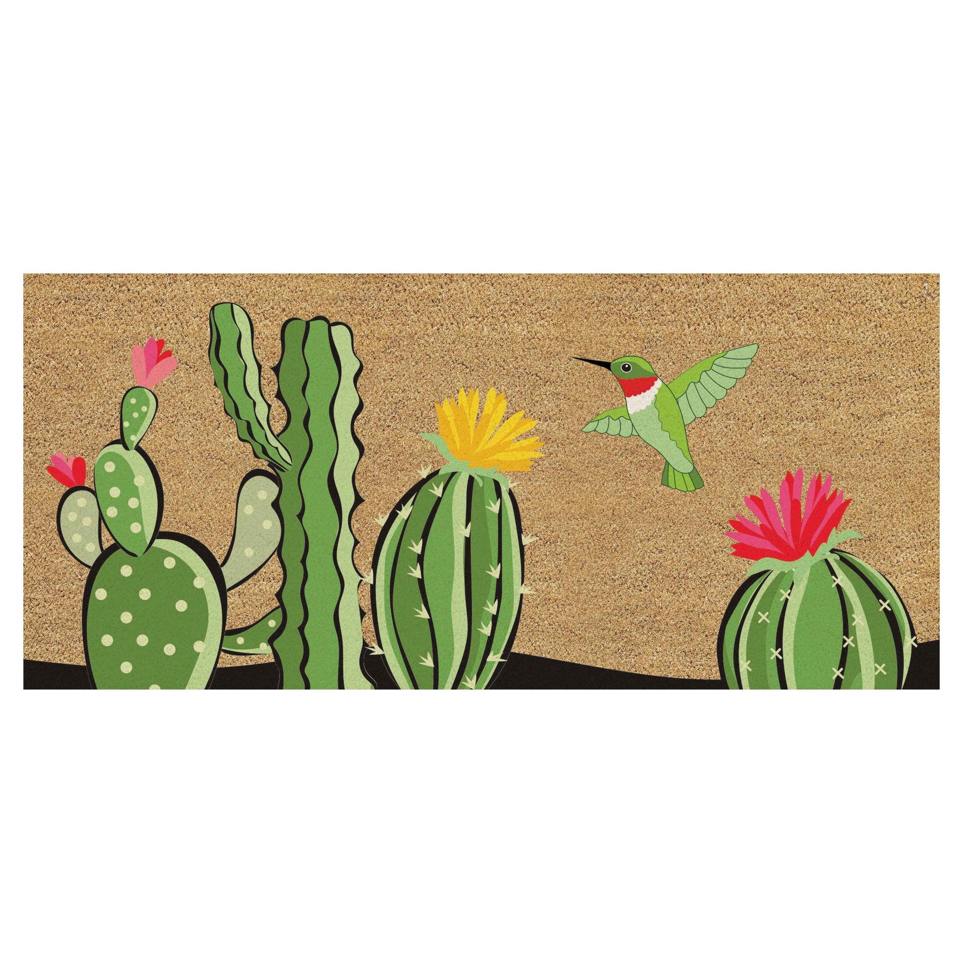 Cactus Flocked Coir Sassafras Switch Mat