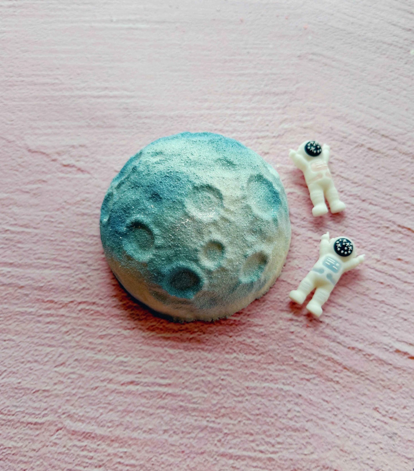 Moon Bath Bomb - with astronaut inside!