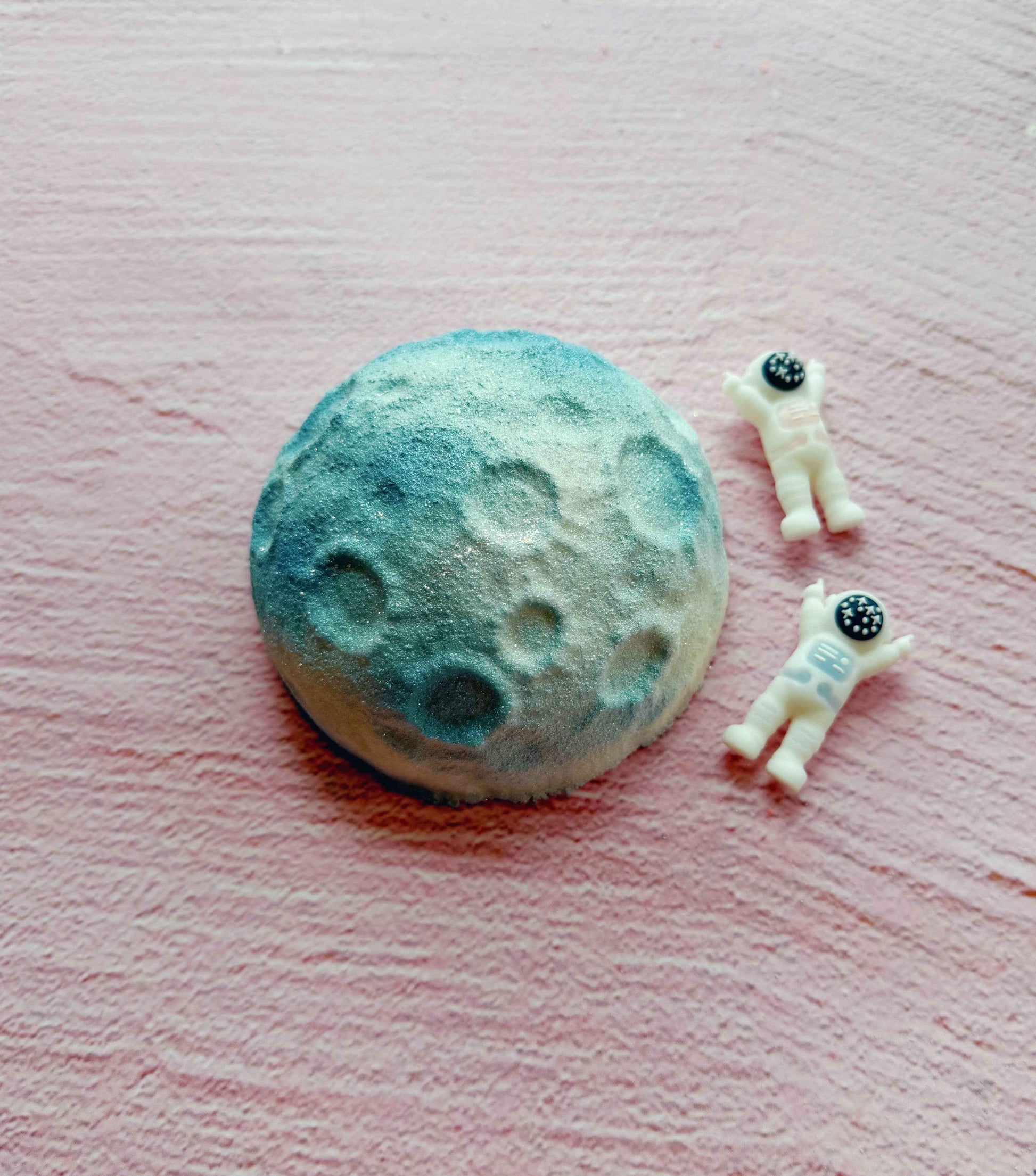 Moon Bath Bomb - with astronaut inside!