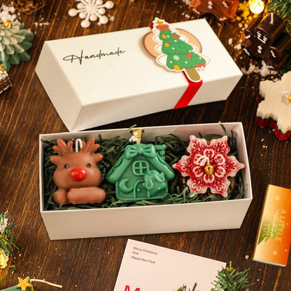 Velas Meta - Juego de velas navideñas con aroma a soja personalizado