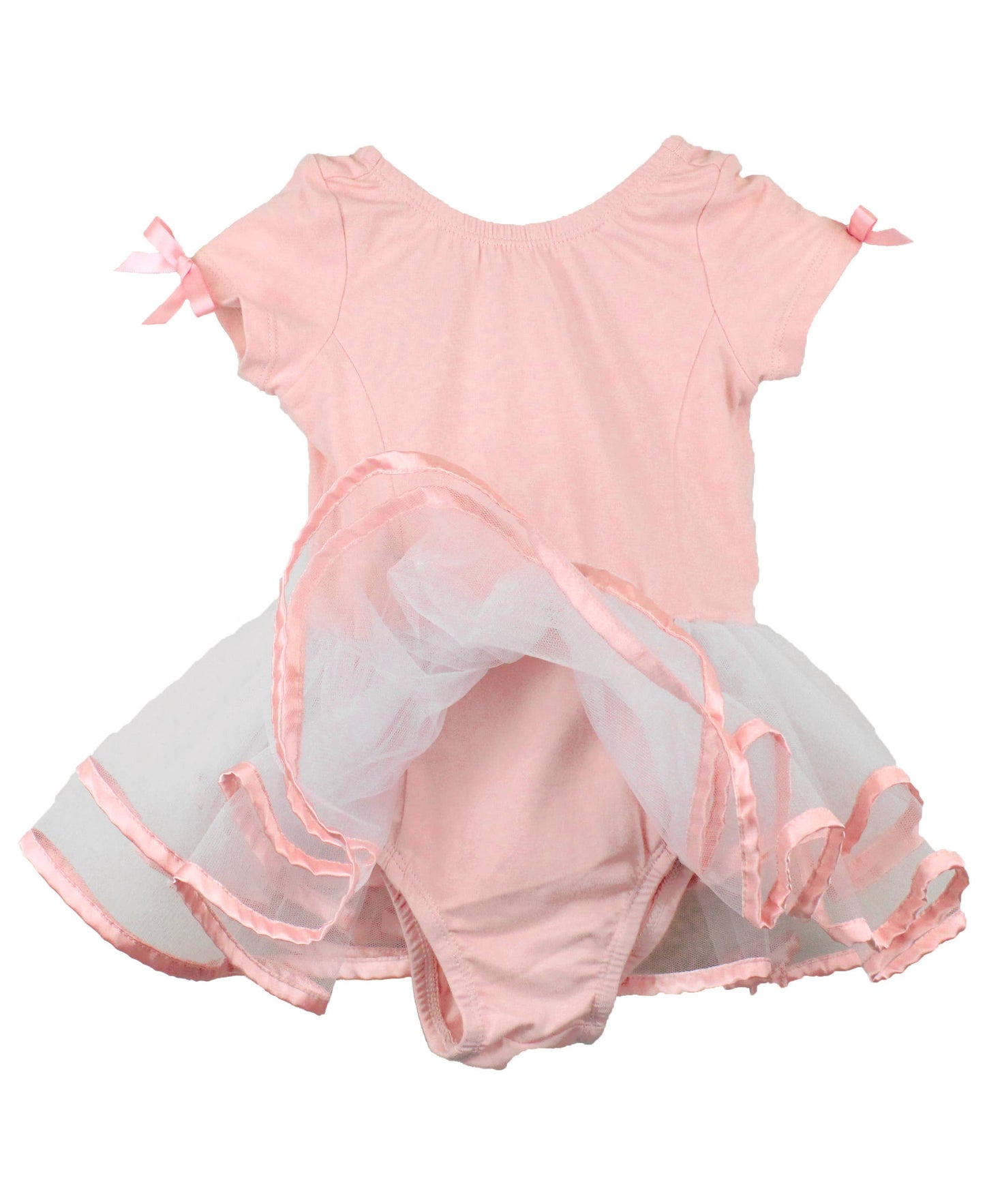 RuffleButts + RuggedButts - Girls Pink Ballet Tutu Dance Leotard