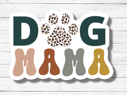 Oily Graphic Creations - Dog Momma Cheetah Paw - Dog Parent Sticker/Magnet