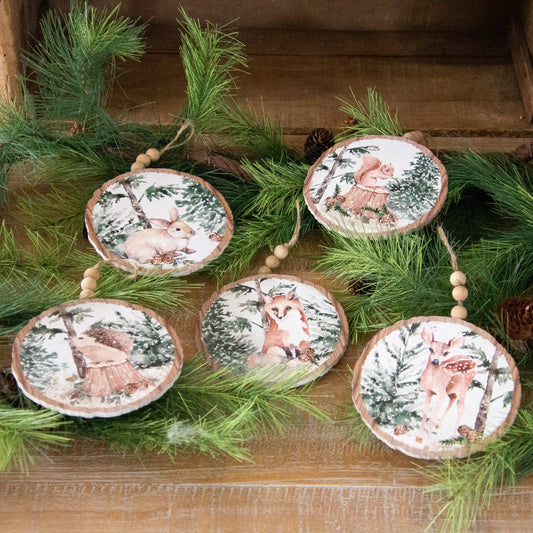 Ornaments - Winter Animals In Forest