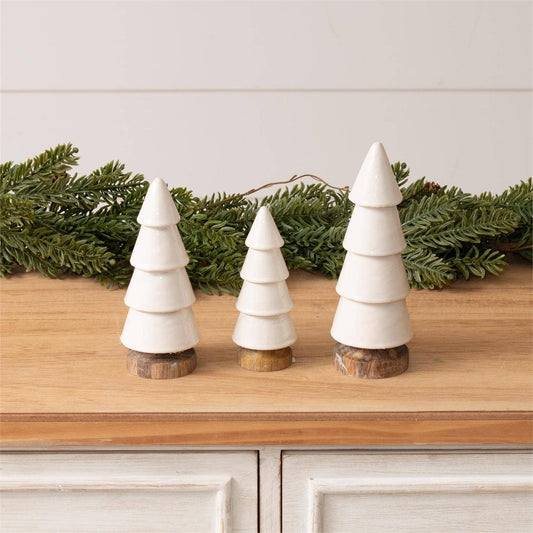 Mango Wood Trees -set of 3