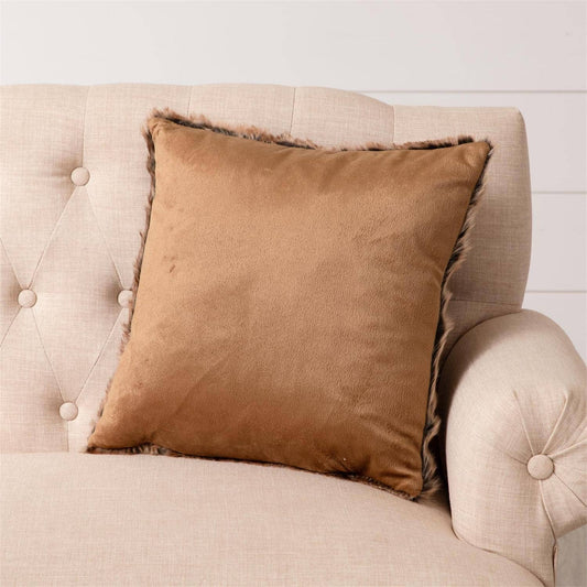 Pillow- Faux Caribou Fur