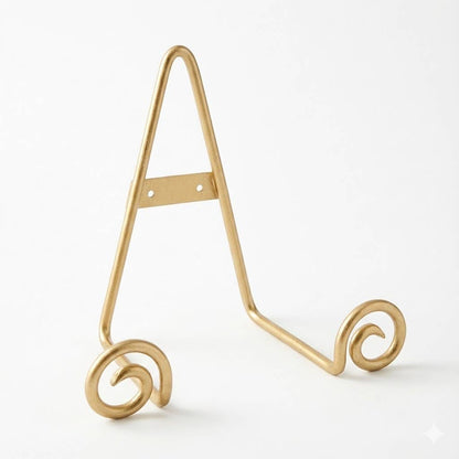 Gold Swirl w/White Wash Easel, Medium