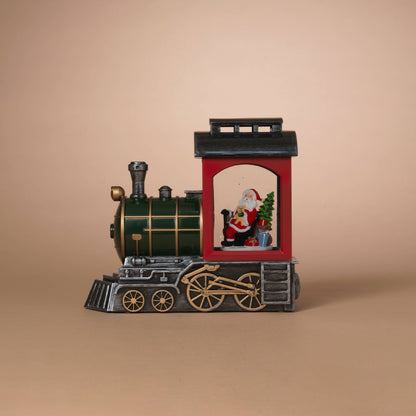 Lighted Spinning Water Globe Train