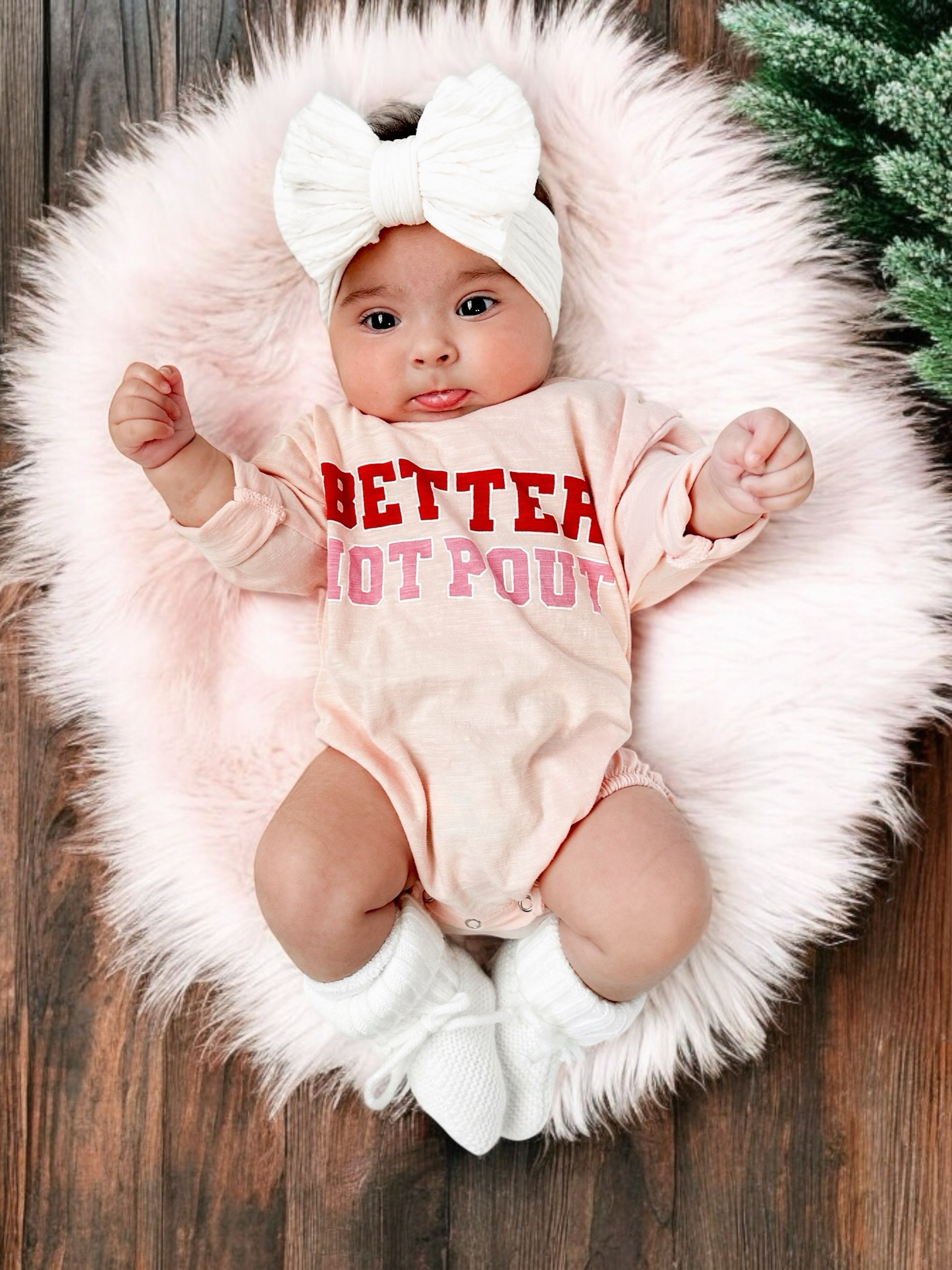 Knit Booties, White: 0 - 6 mo.