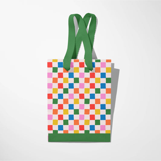 Checkered Colorful Gift Bag