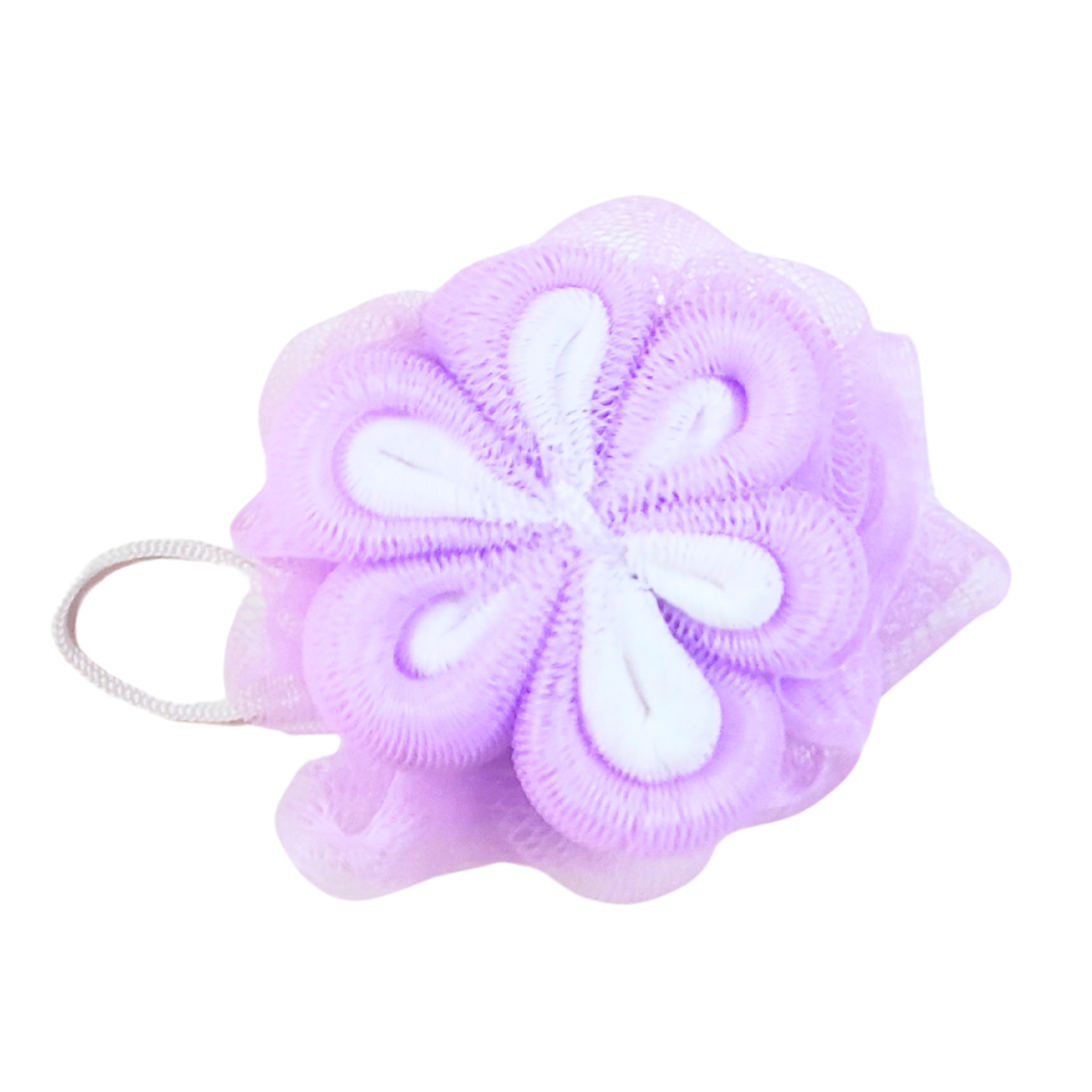 Flower Loofah | Bright Colored Flower Bath & Shower Pouf