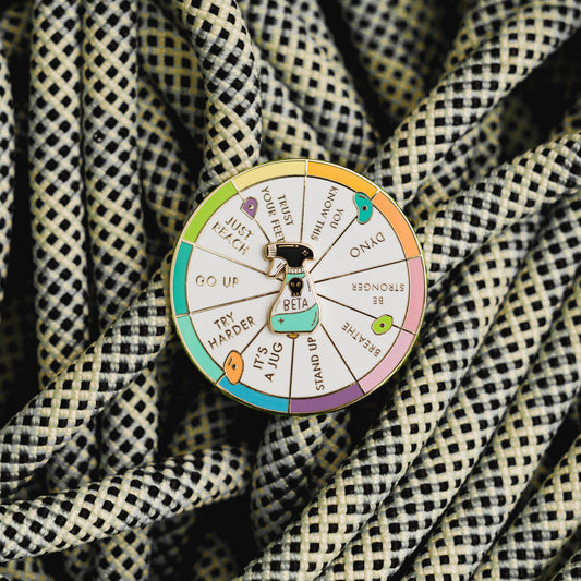 Beta Wheel Enamel Pin