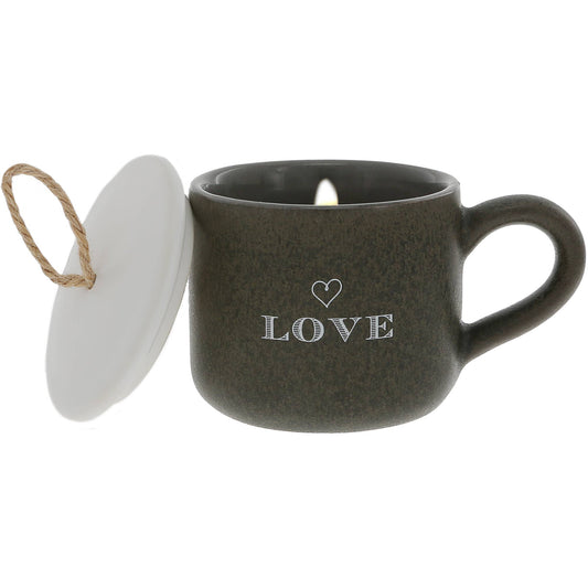 Love - 2 oz Mini Mug 100% Soy Wax CandleScent: Tranquility