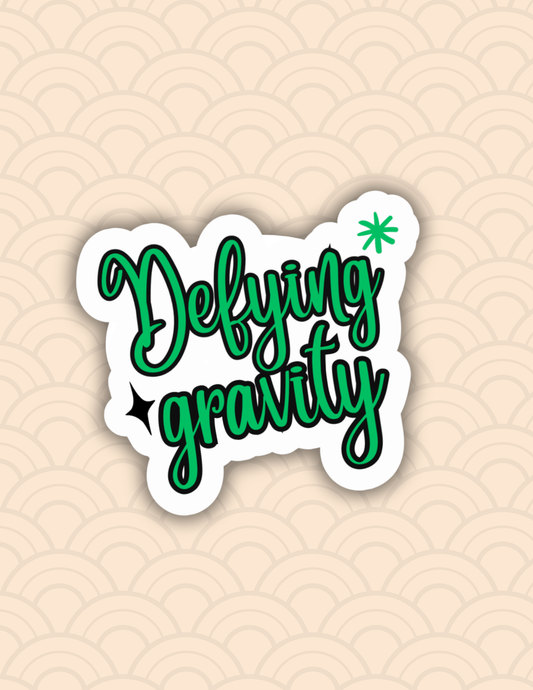 Defying gravity wicked inspired sticker,laptop decals