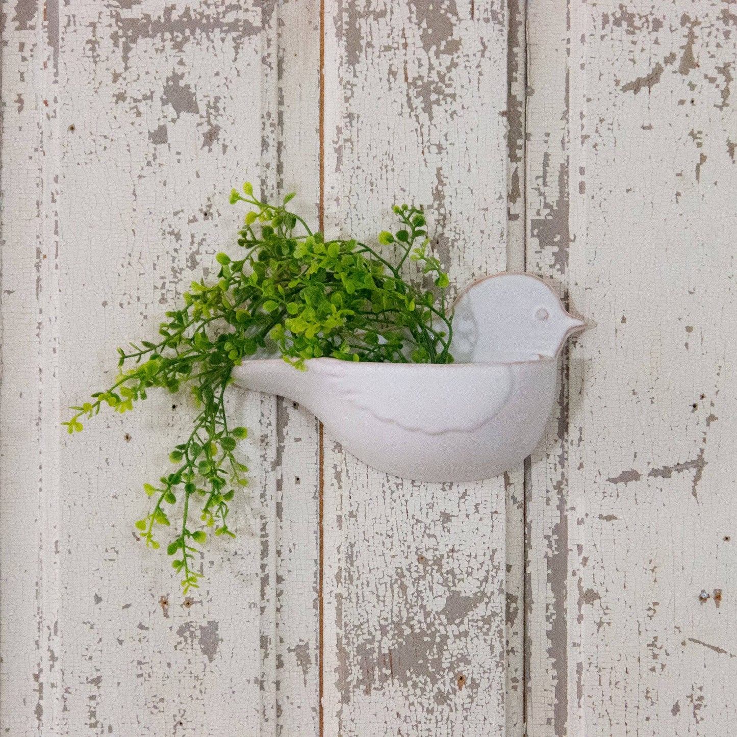 Stoneware Bird Wall Pocket