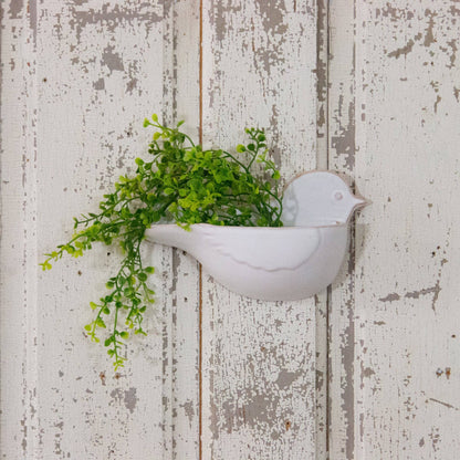Stoneware Bird Wall Pocket