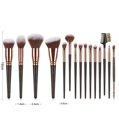 5PCS Ceramic Rhinestone Make Up Brush Set CR0016: Gold