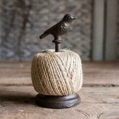 Cast Iron Spool Holder: Bird
