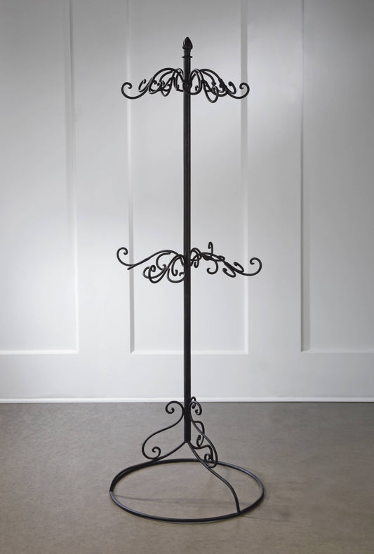 2 Tier Black Metal Display Tree