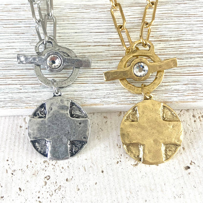 Lord’s Prayer religious medallion non tarnishing jewelry 