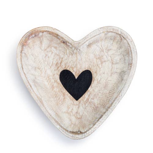 Wd Carved Heart Bowl