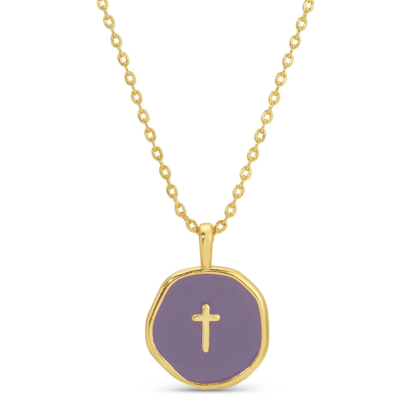 Tiny Cross Pendant Necklace