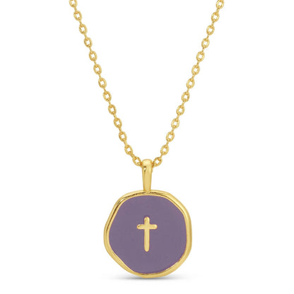 Tiny Cross Pendant Necklace