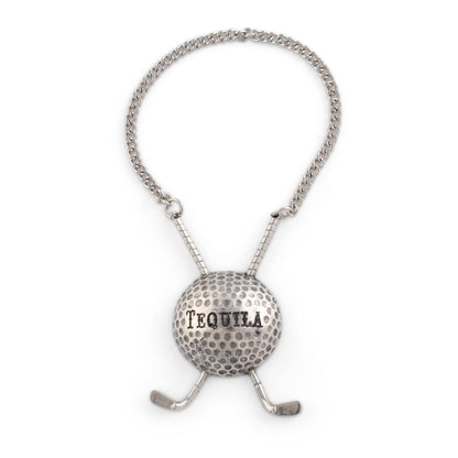 Vagabond House - Pewter Golf Ball Decanter Tags