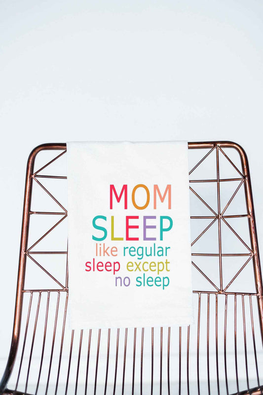 Aspen Lane - Funny towel Mom Sleep Colorful funny gift towel