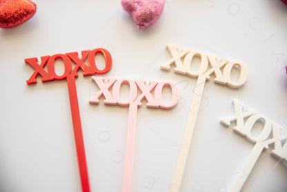 XOXO Valentine's Day Drink Stirrers
