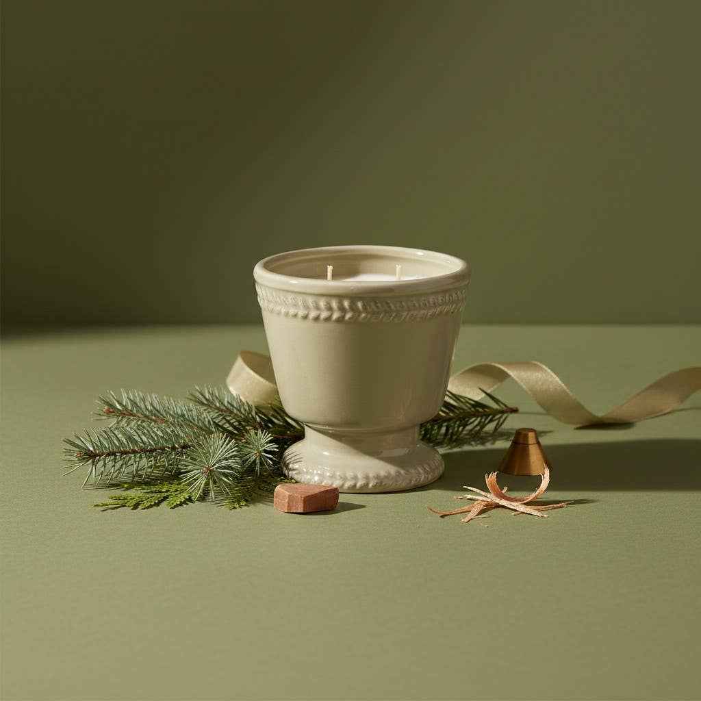 16 oz French Provincial Candle: Christmas Hearth
