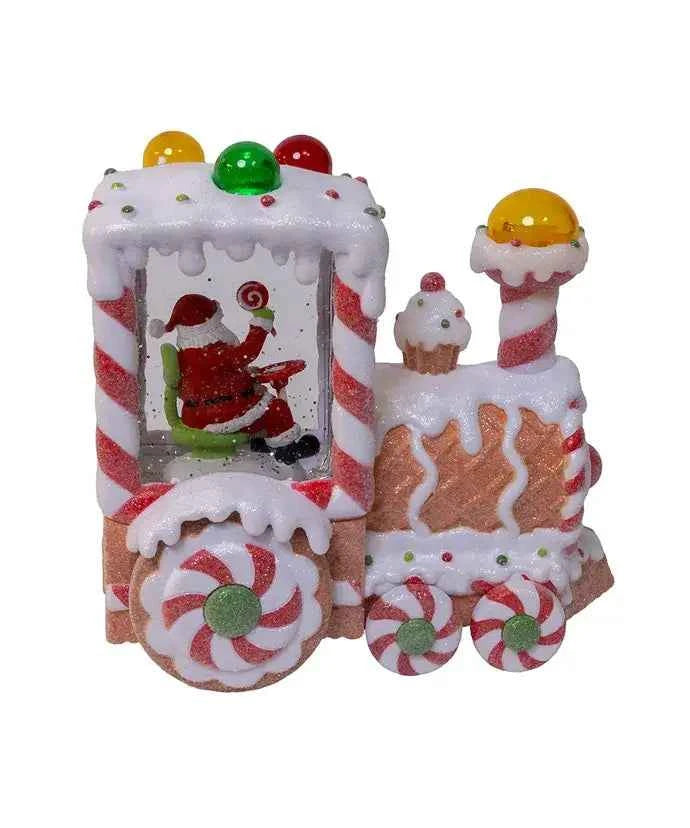 7.5" BO USB LED Santa Train+Spin Water