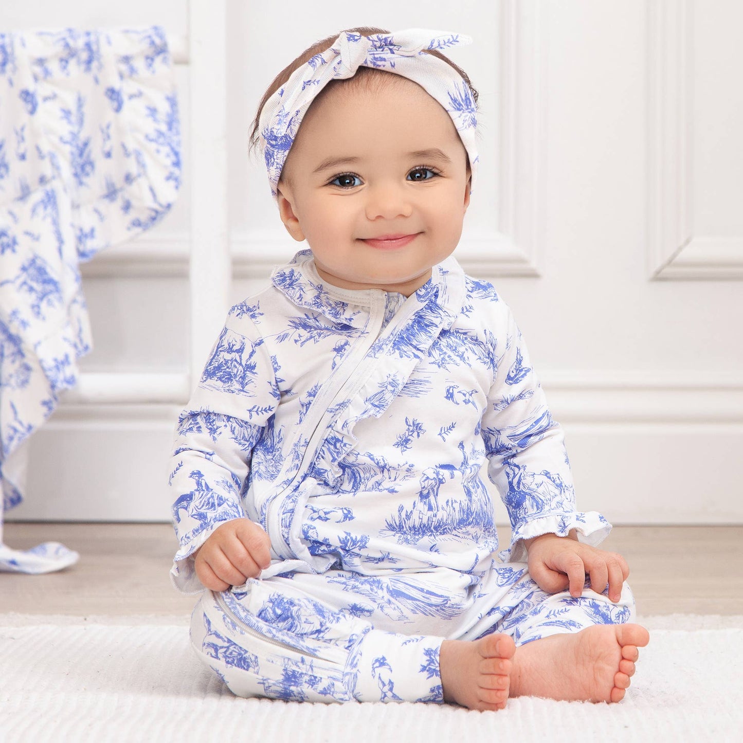 Toile de Jouy Bamboo Baby Collection – Sold Separately