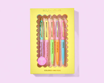 Taylor Elliott Designs - Pen Set - Motivational - Affirmations - 5 Piece Set