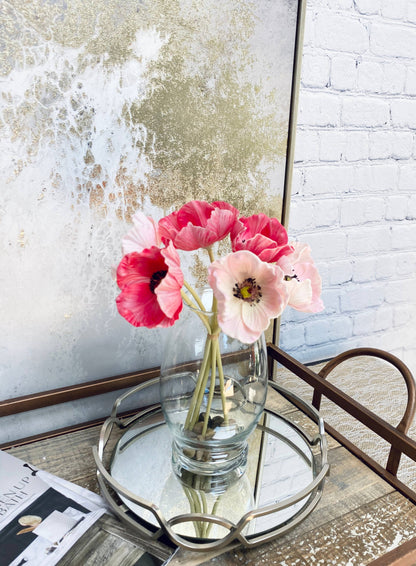 11" Real Touch Poppy-6 stems per bundle