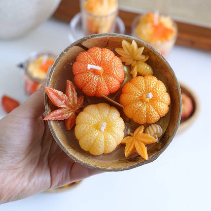 Velas Meta - Vela perfumada de calabaza, Halloween, Acción de Gracias y hoja de arce