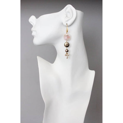Mother of pearl and Fresh water pearl earrings