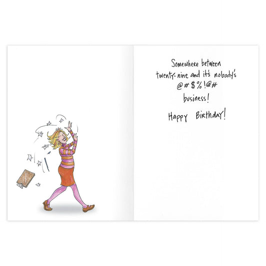 In-Between Age Birthday Card