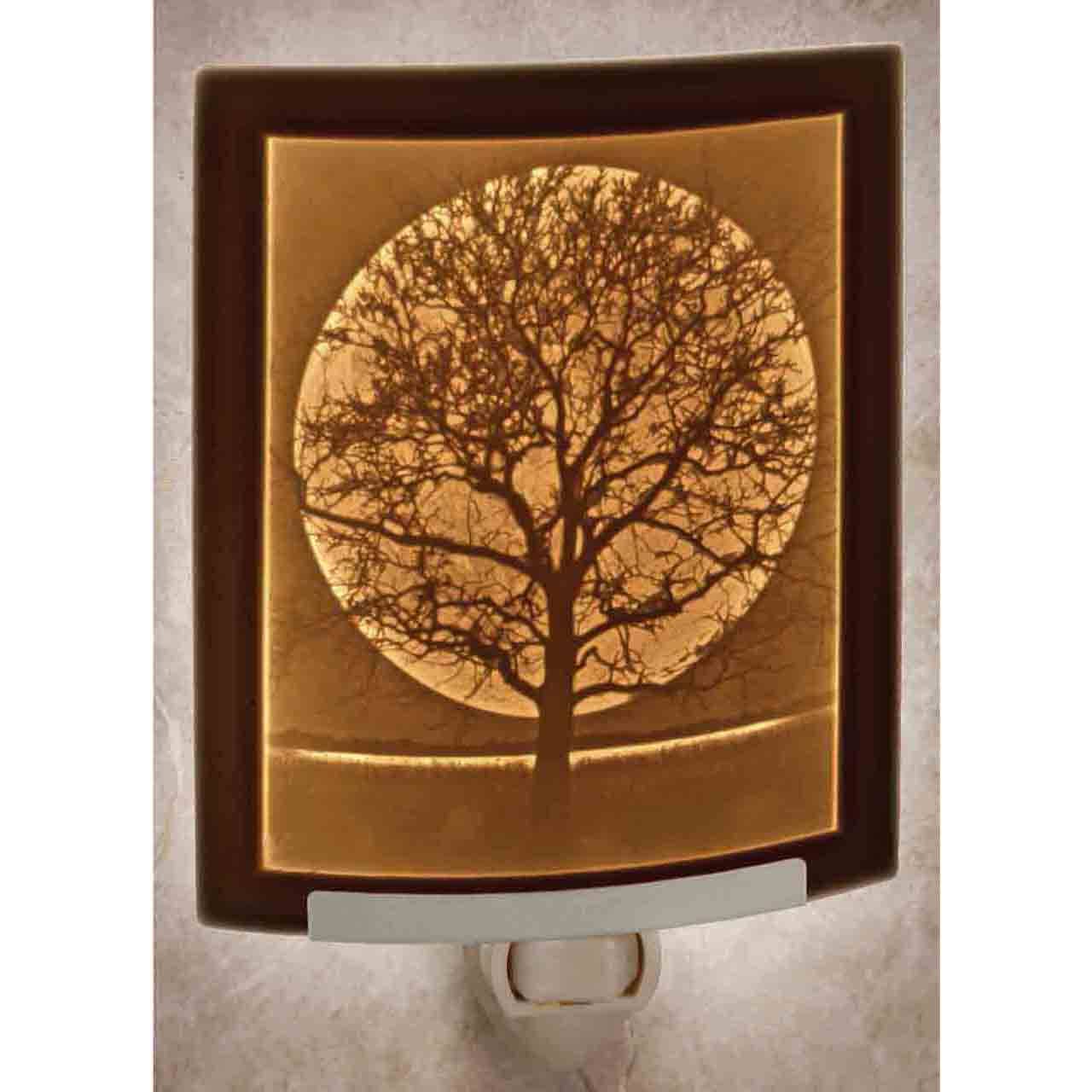 Midnight Moon Porcelain Lithophane Night Light